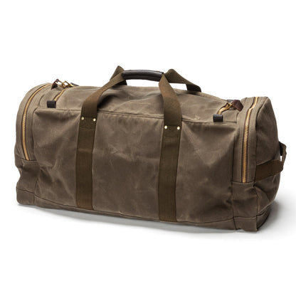 Duck Head Waxed Canvas Long-Hauler Bag - Field Brown