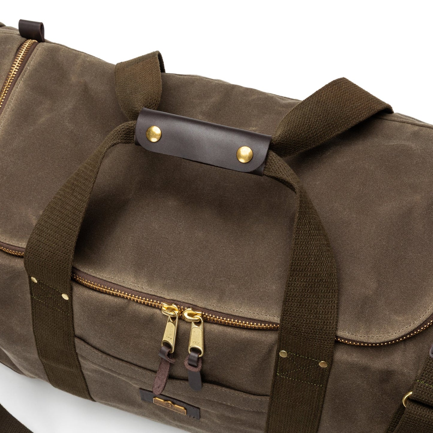 Duck Head Waxed Canvas Long-Hauler Bag - Field Brown