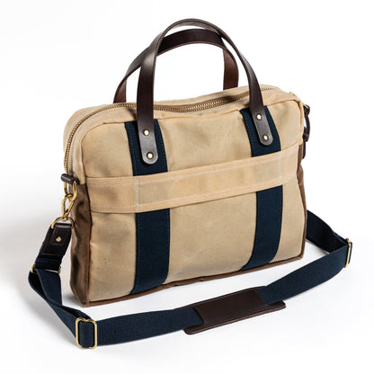 Duck Head Waxed Canvas Laptop Bag - Natural