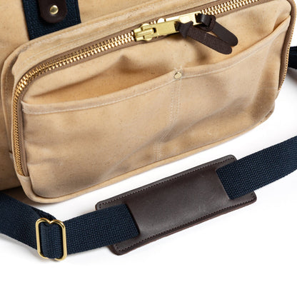 Duck Head Waxed Canvas Laptop Bag - Natural