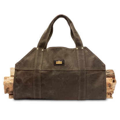 Duck Head Waxed Canvas Log Carrier