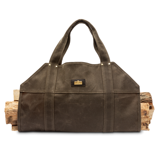 Duck Head Waxed Canvas Log Carrier