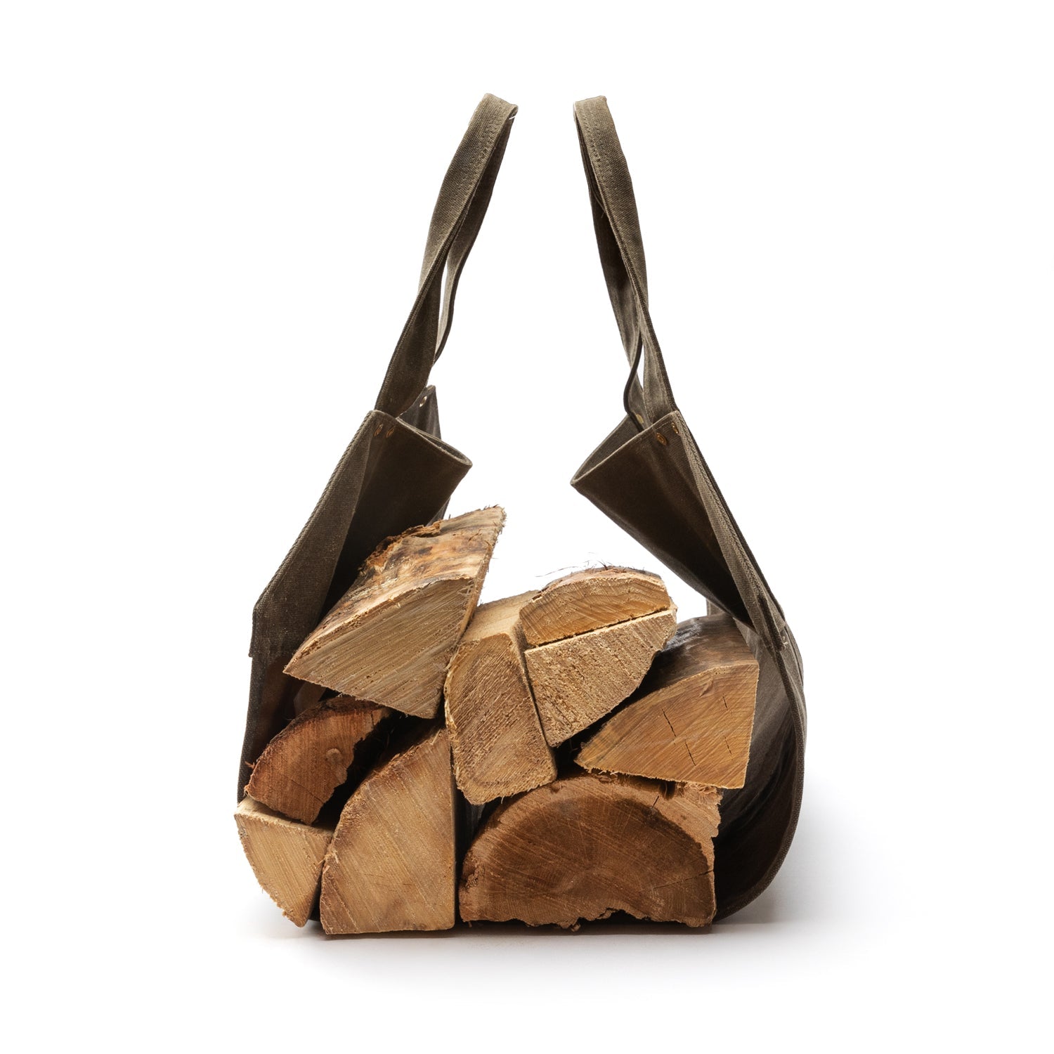 Duck Head Waxed Canvas Log Carrier
