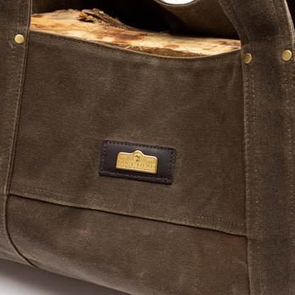 Duck Head Waxed Canvas Log Carrier
