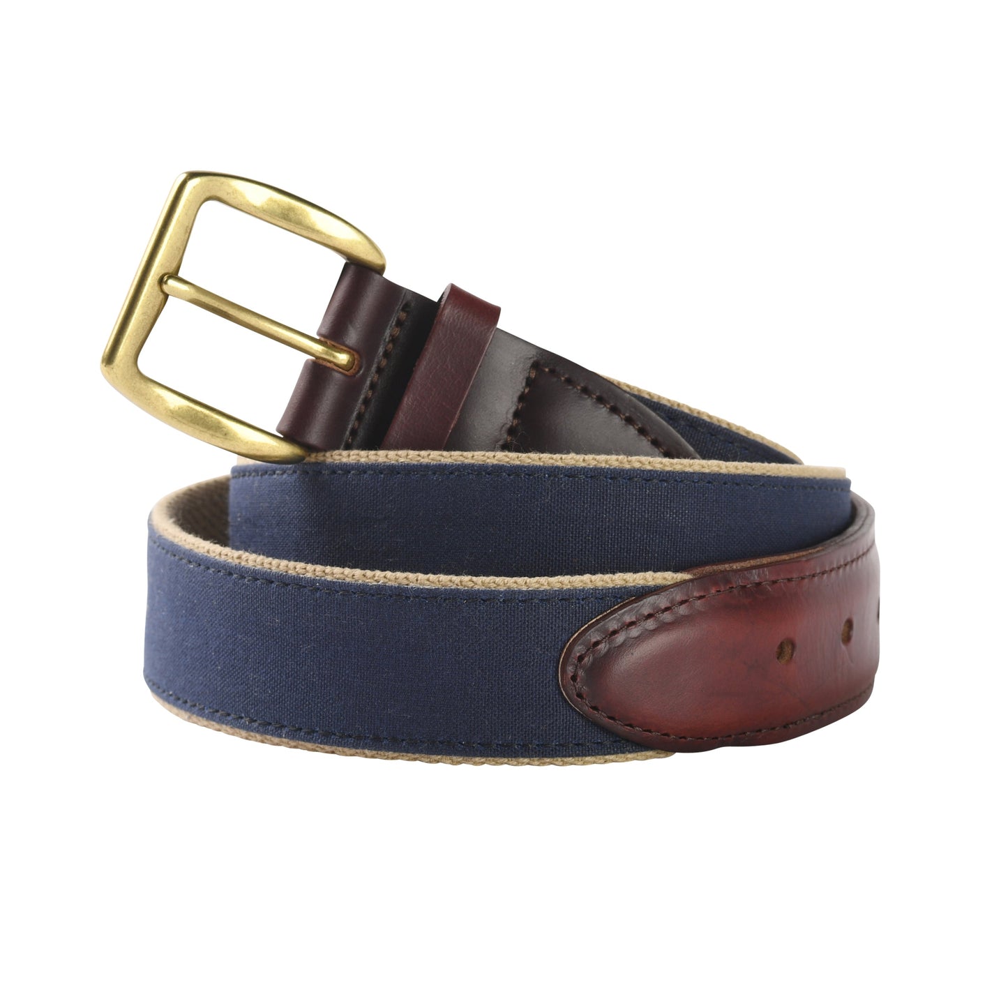 Duck Head Duck Head Waxed Canvas Belt - Navy