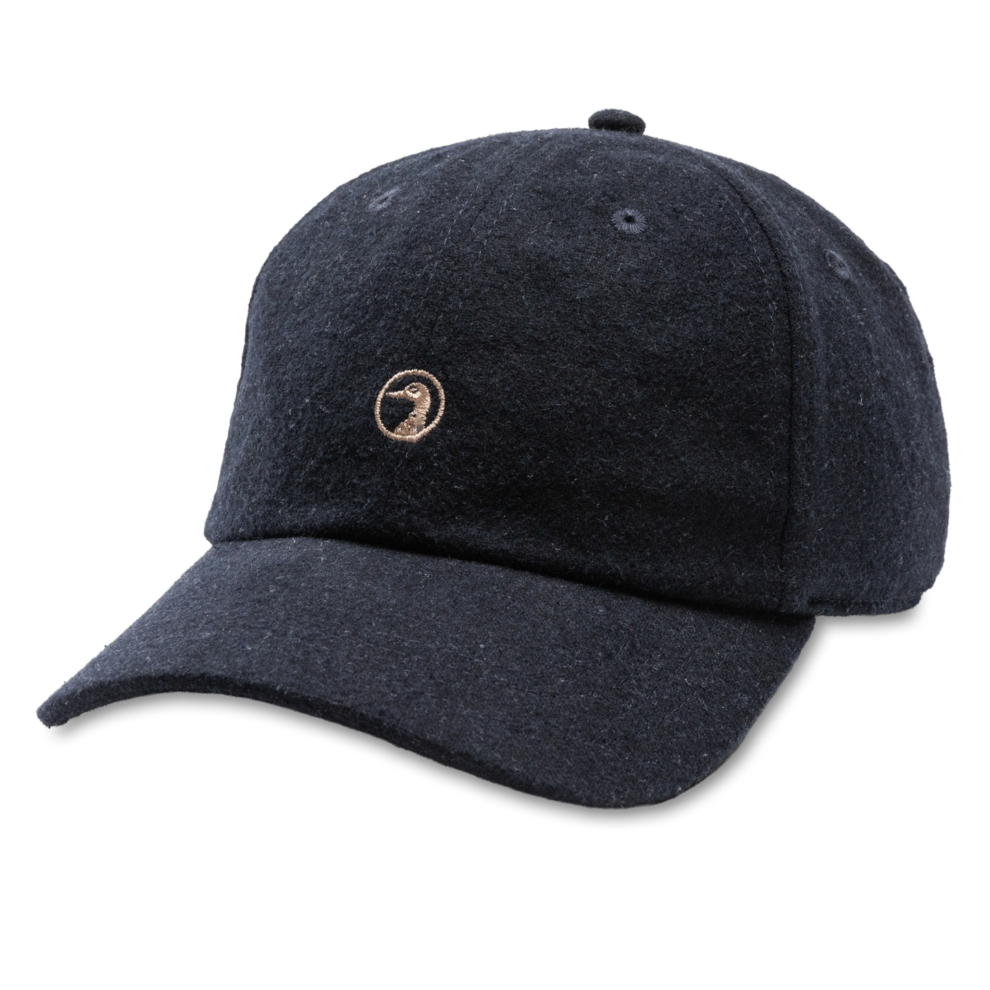 Duck Head Embroidery Logo Flannel Wool Hat - Maritime Blue Heather