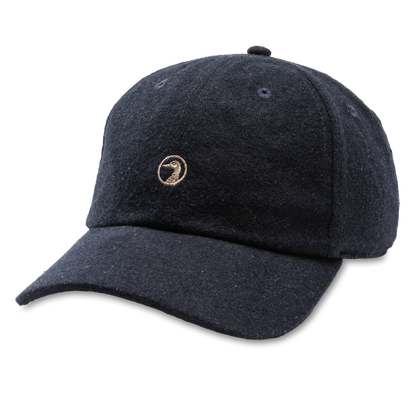 Duck Head Embroidery Logo Flannel Wool Hat - Maritime Blue Heather