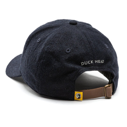 Duck Head Embroidery Logo Flannel Wool Hat - Maritime Blue Heather