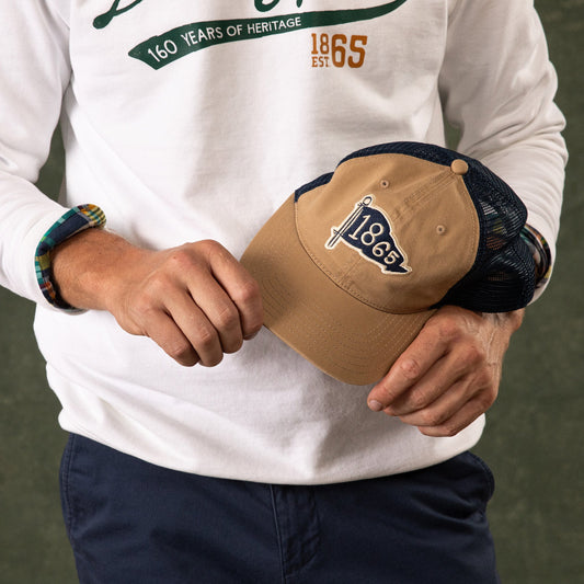 Duck Head 1865 Pennant Twill Trucker Hat - 160th Anniversary Edition