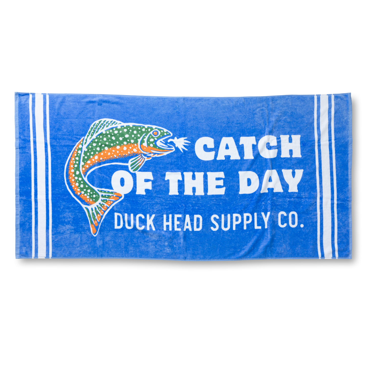 Duck Head Catch Of The Day Beach Towel - Cornflower Blue