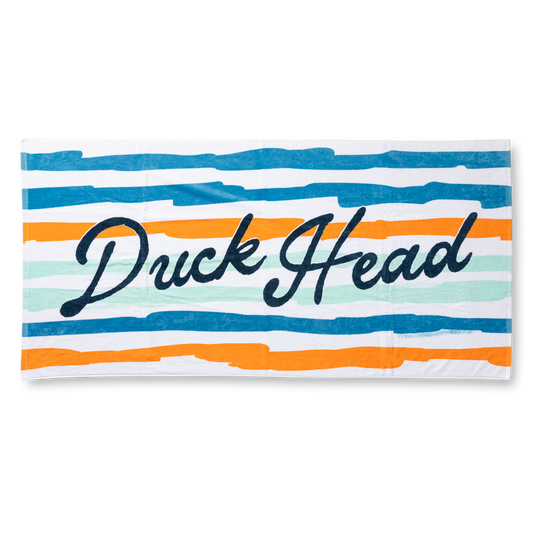 Duck Head Painterly Stripe Beach Towel - Multi