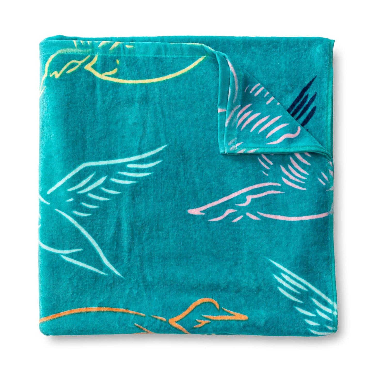 Duck Head Flying Mallard Beach Towel - Lake Blue