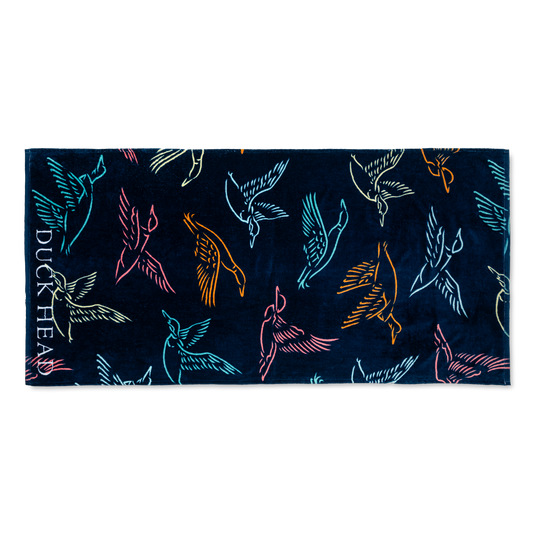 Duck Head Flying Mallard Beach Towel