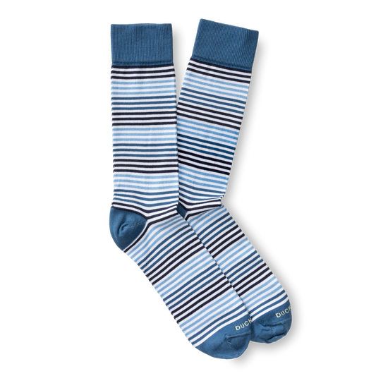Duck Head Multi Striped Sock - Blue Horizon