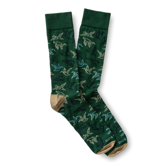 Duck Head Flying Mallard Sock - Hunter Green