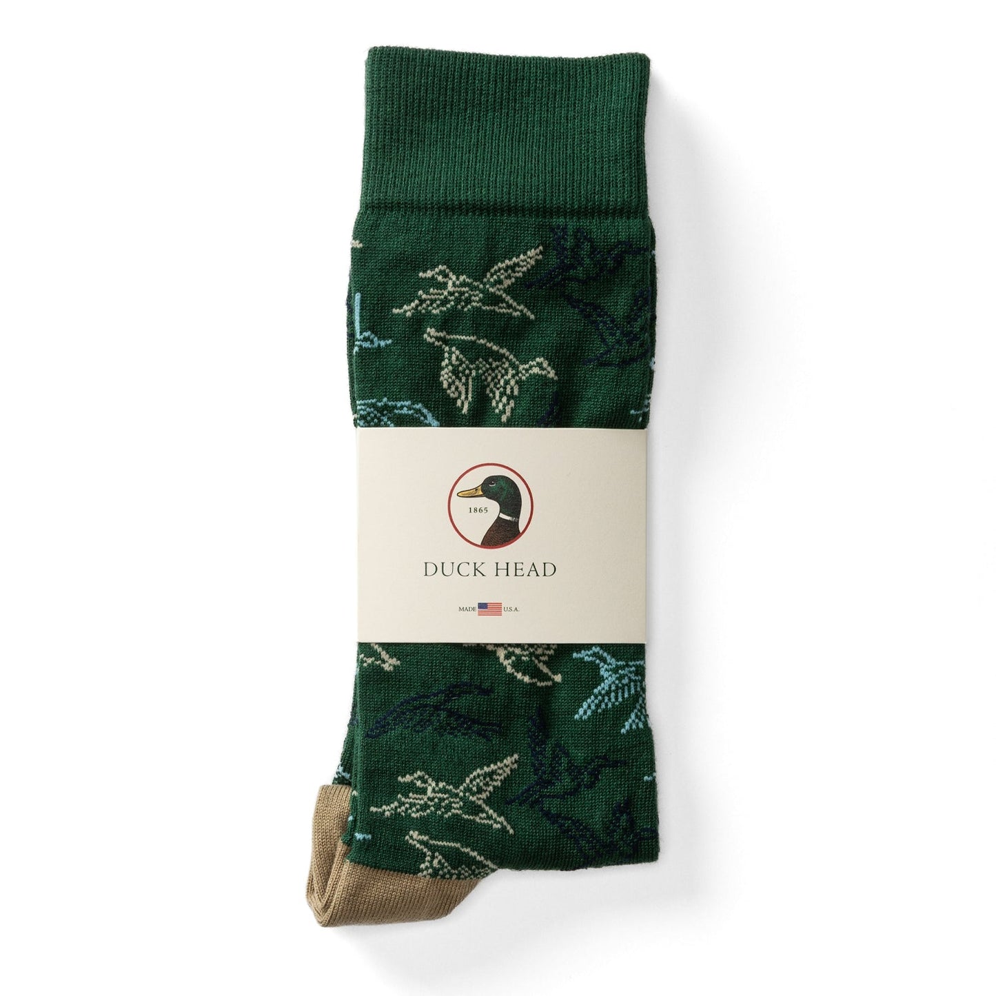 Duck Head Flying Mallard Sock - Hunter Green