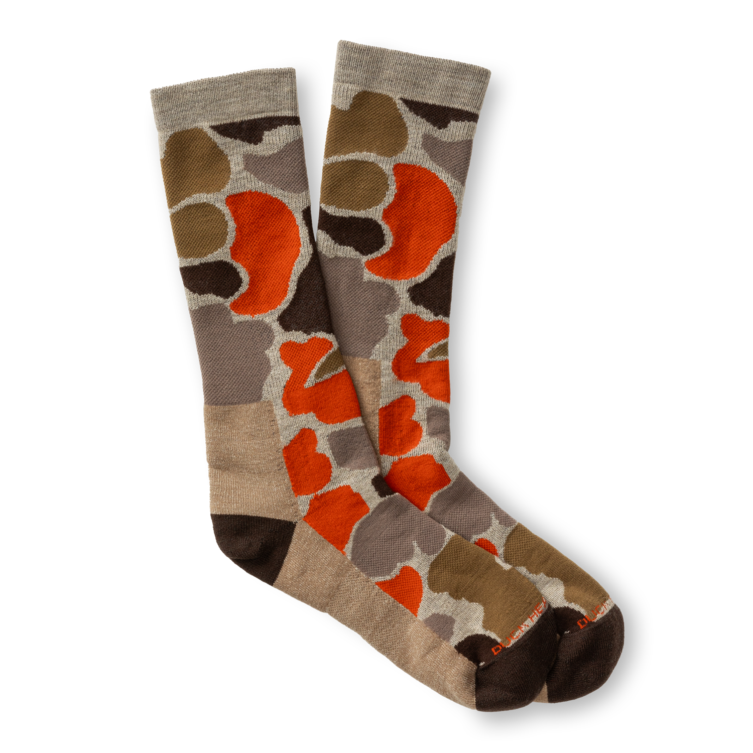 Duck Head Camo Merino Wool Sporting Sock - Khaki