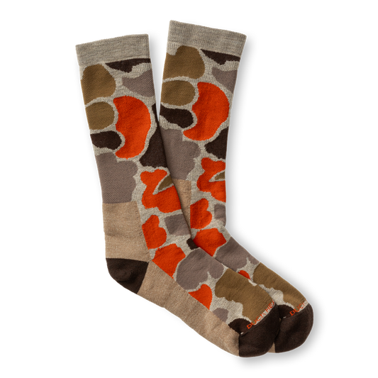 Duck Head Camo Merino Wool Sporting Sock - Khaki
