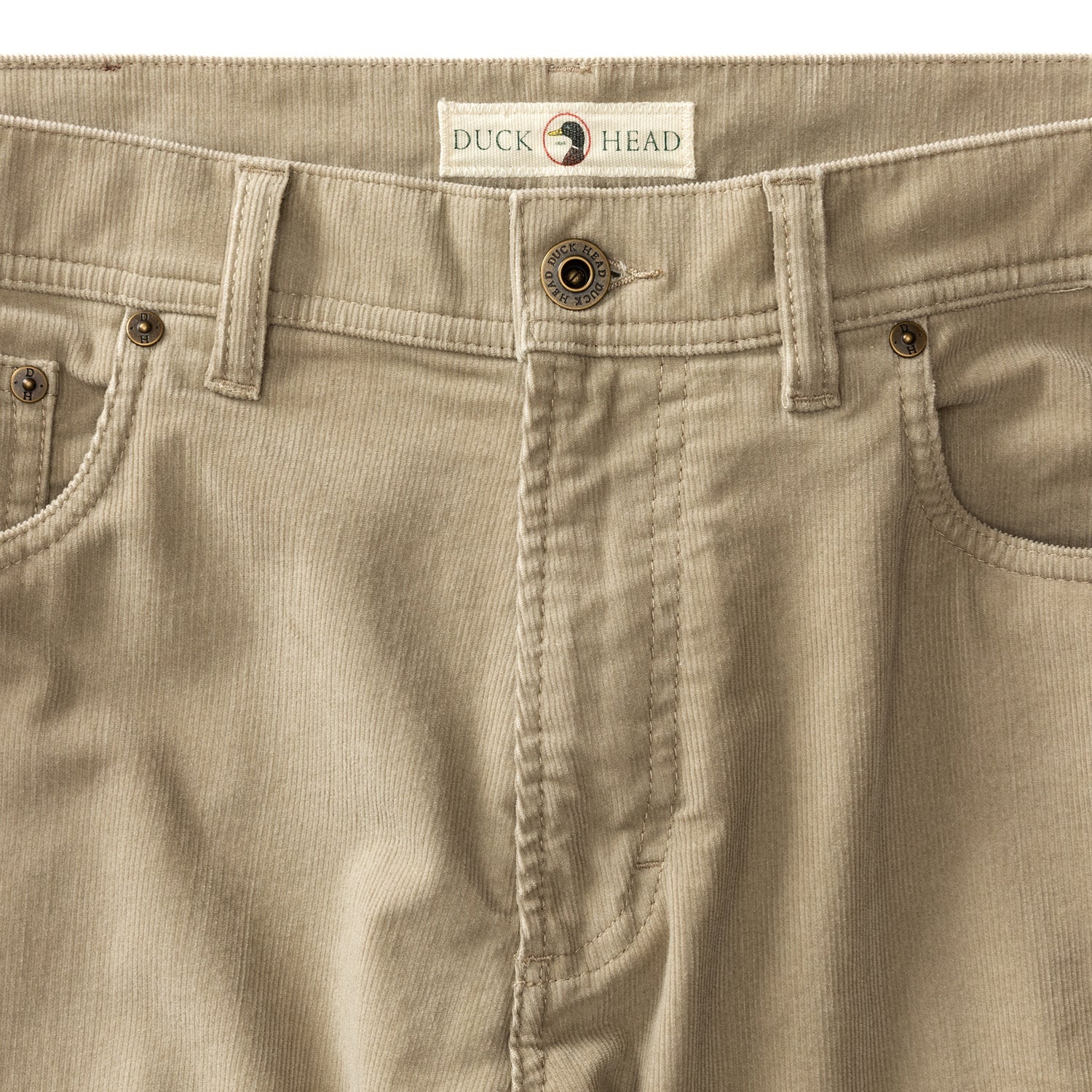 Duck Head Holston Corduroy Five-Pocket - Khaki