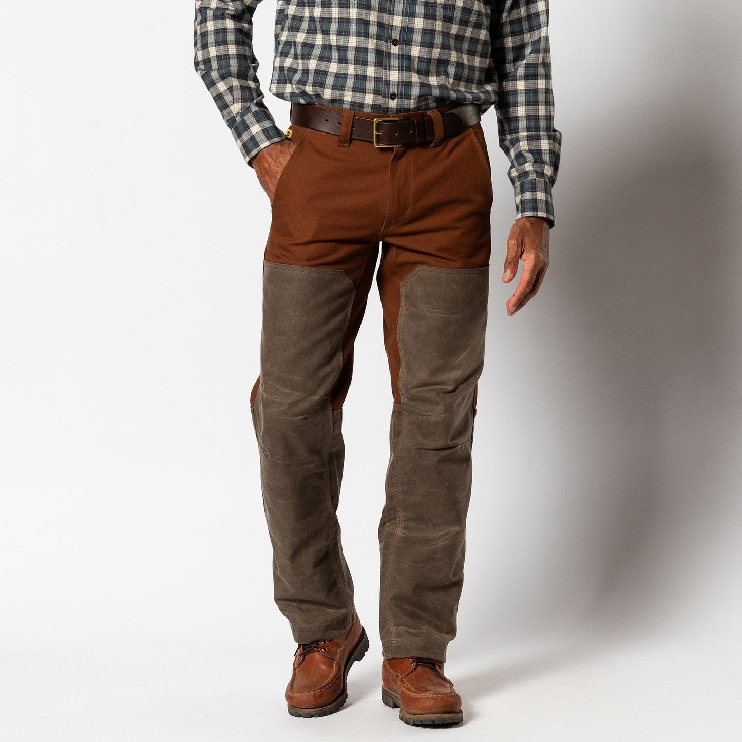 Duck Head Waxed Duck Canvas Briar Pant - Nutmeg Brown