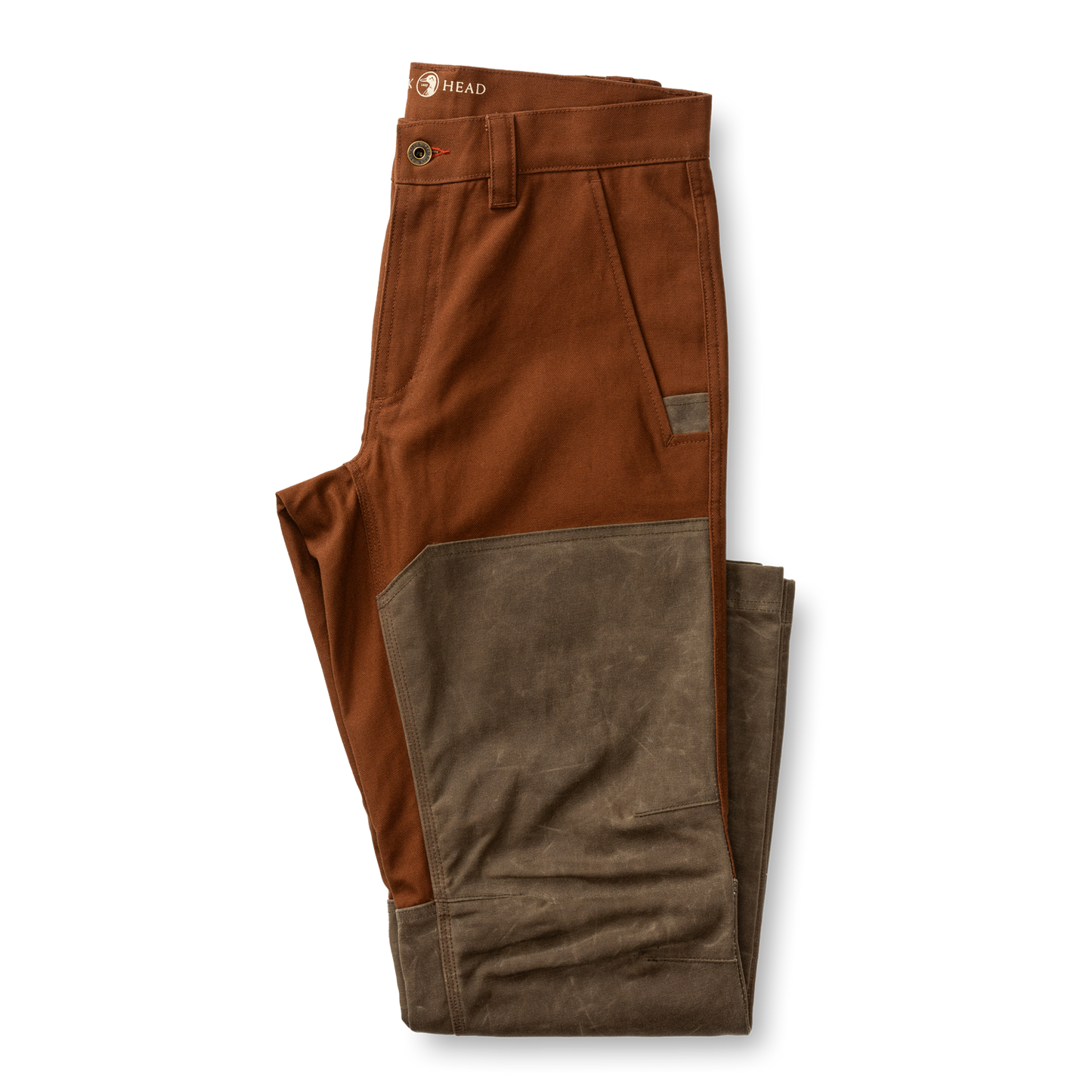 Duck Head Waxed Duck Canvas Briar Pant - Nutmeg Brown