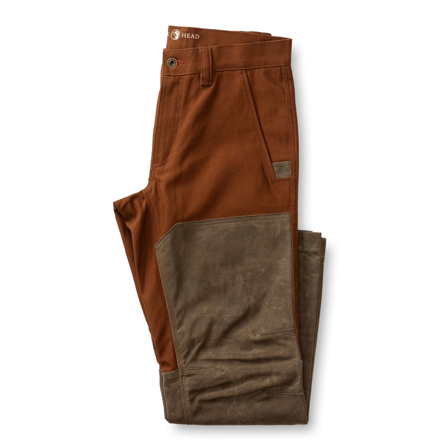 Duck Head Waxed Duck Canvas Briar Pant - Nutmeg Brown