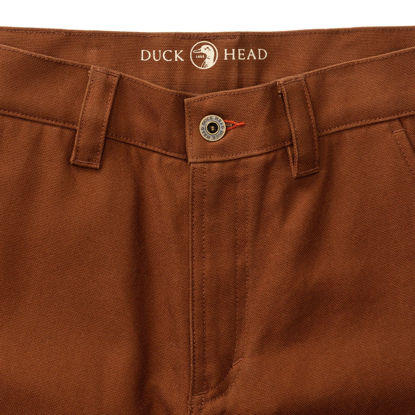 Duck Head Waxed Duck Canvas Briar Pant - Nutmeg Brown