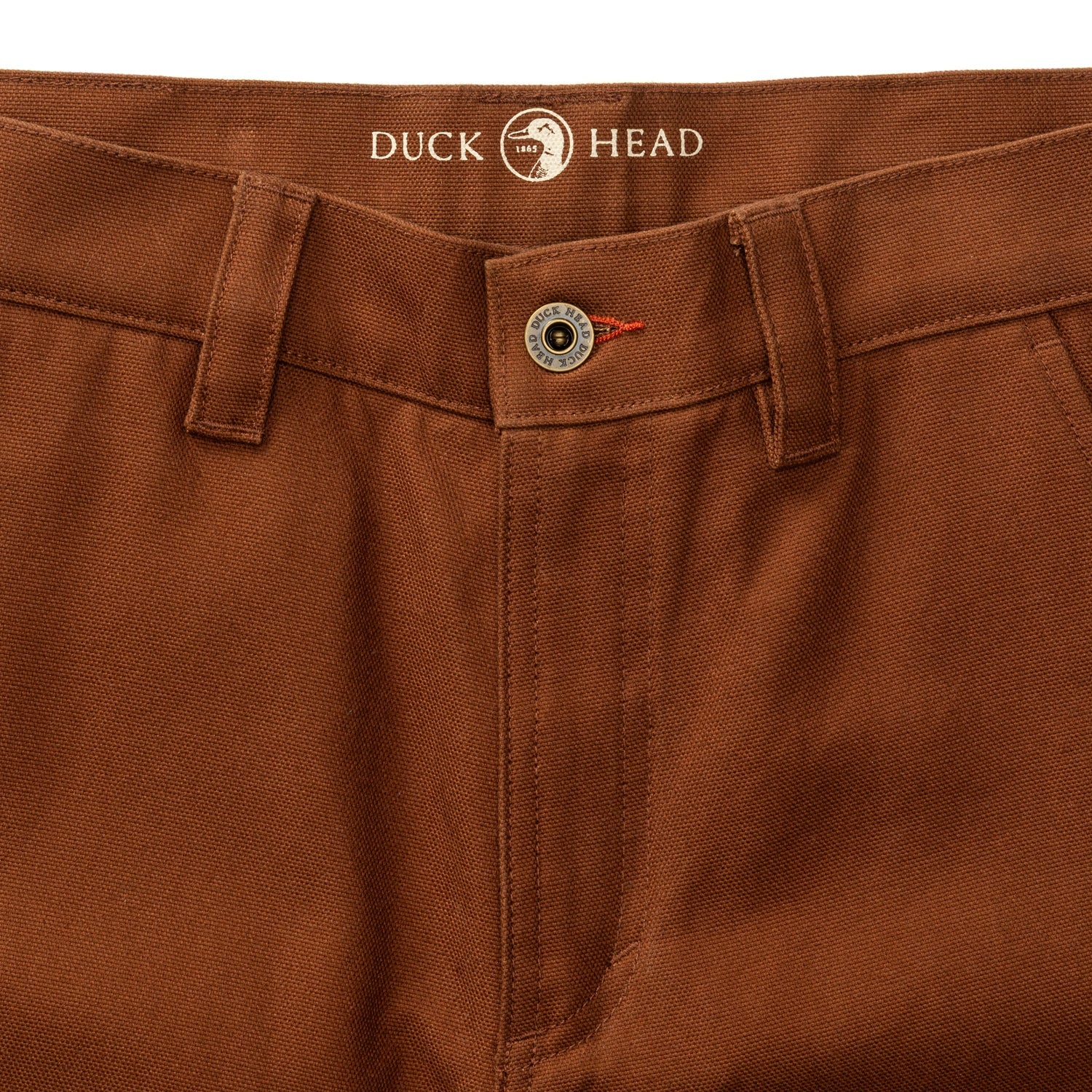 Duck Head Waxed Duck Canvas Briar Pant - Nutmeg Brown