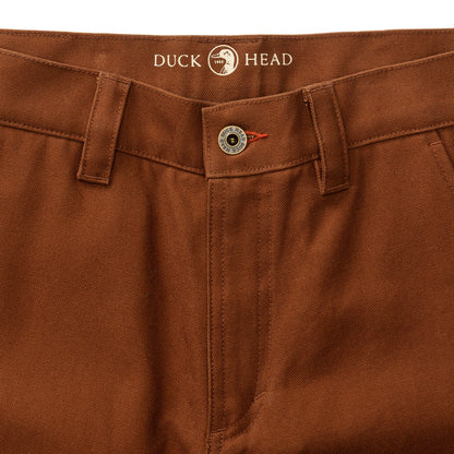 Duck Head Waxed Duck Canvas Briar Pant - Nutmeg Brown