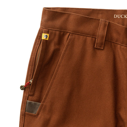 Duck Head Waxed Duck Canvas Briar Pant - Nutmeg Brown