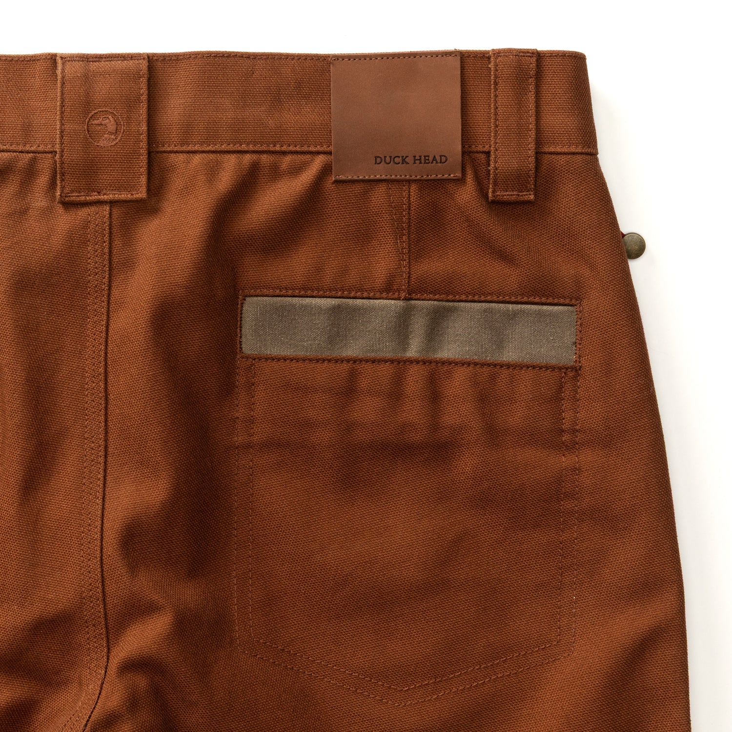 Duck Head Waxed Duck Canvas Briar Pant - Nutmeg Brown