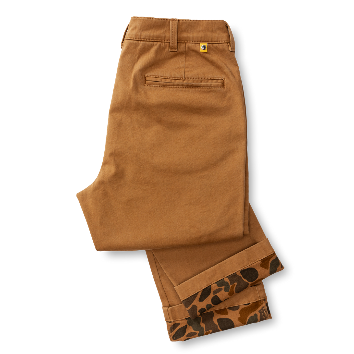 Duck Head Classic Fit Brushed Back Gold School Chino - Dark Amber