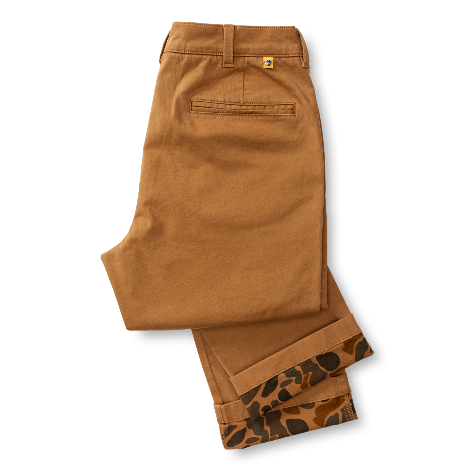 Duck Head Classic Fit Brushed Back Gold School Chino - Dark Amber