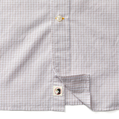 Duck Head Cotton Cashmere Poplin Sport Shirt - Brook Plaid - Pale Pink
