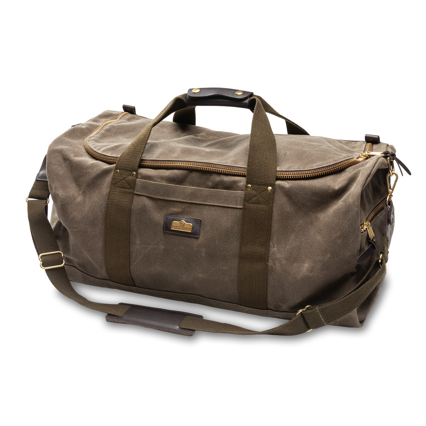 Duck Head Waxed Canvas Weekender Bag - Field Brown