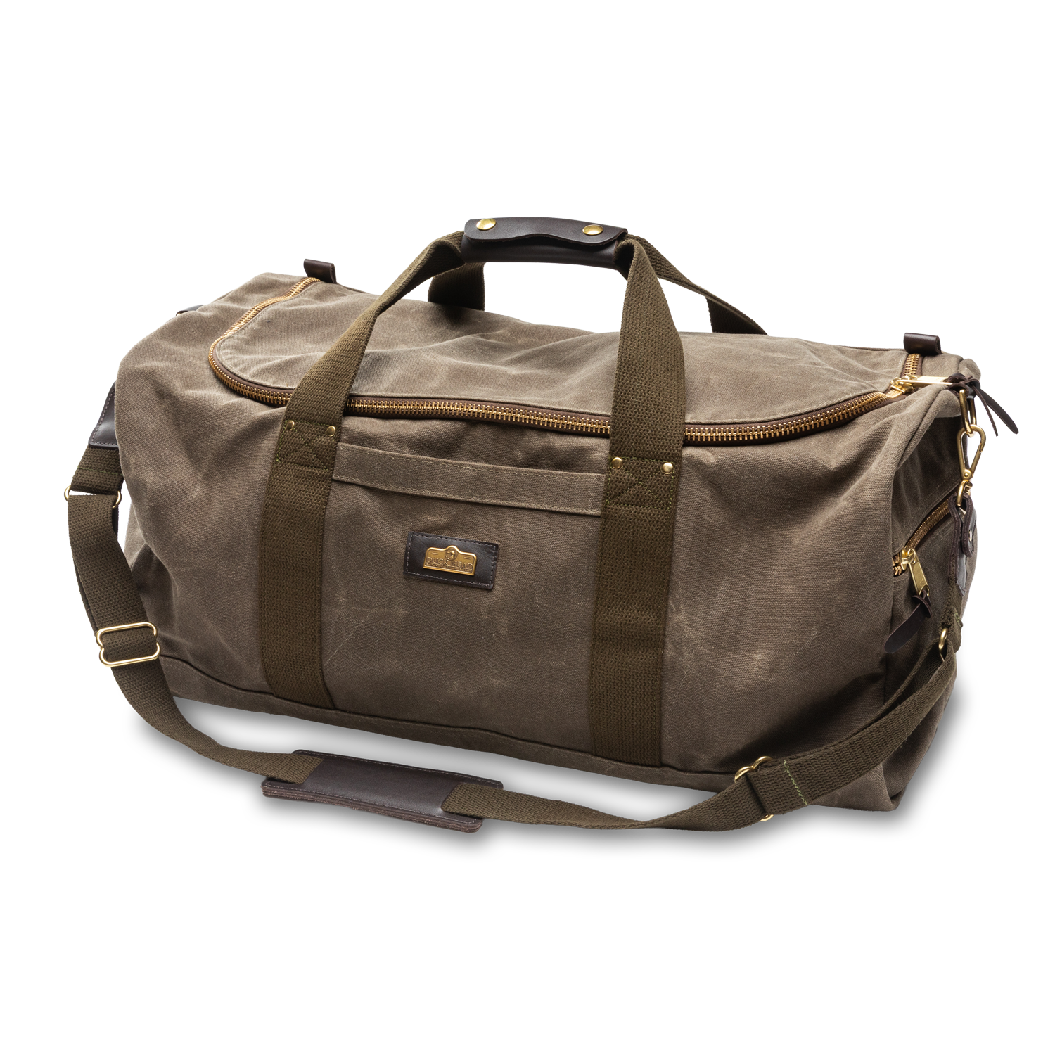 Duck Head Waxed Canvas Weekender Bag - Field Brown