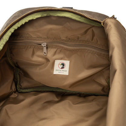 Duck Head Waxed Canvas Weekender Bag - Field Brown