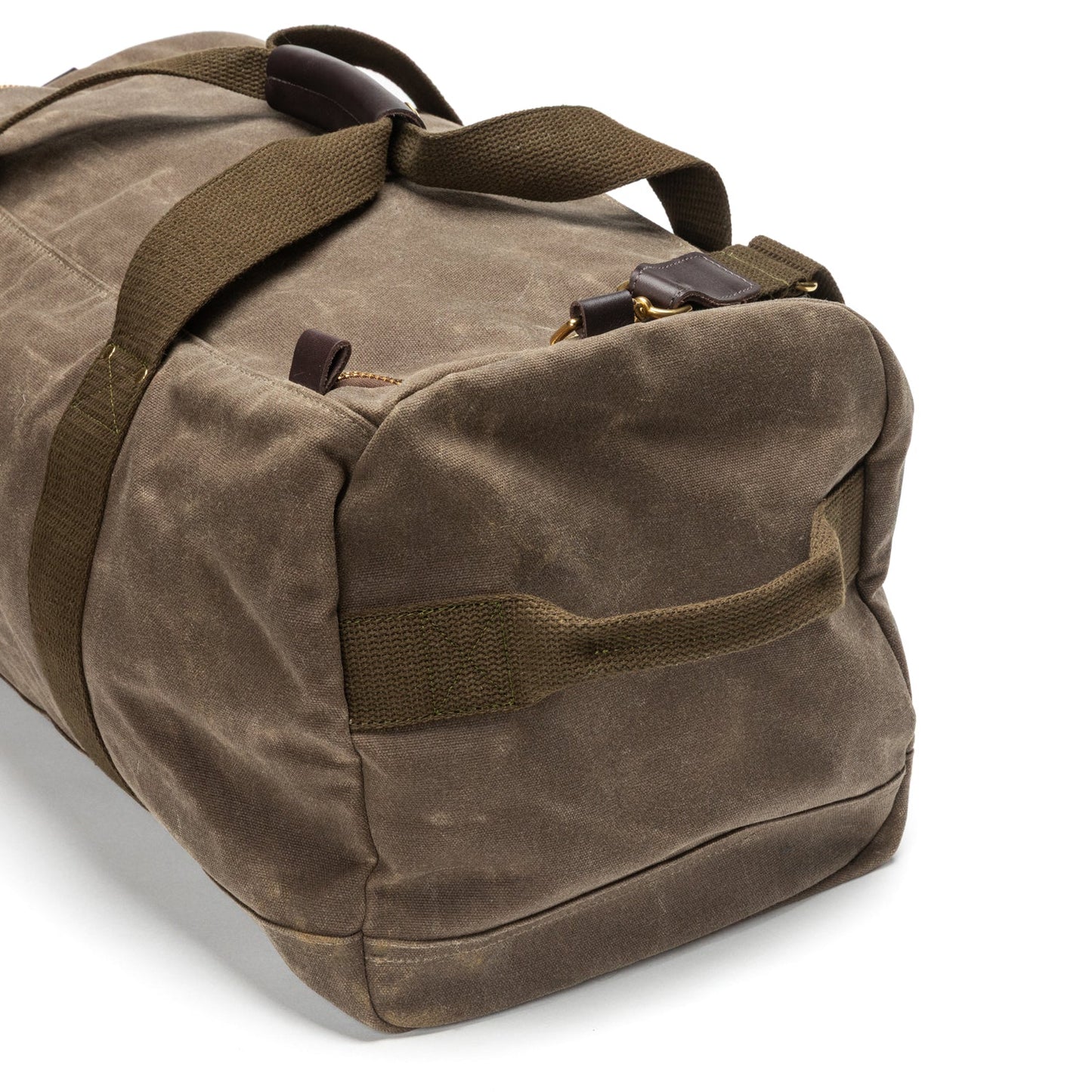 Duck Head Waxed Canvas Weekender Bag - Field Brown