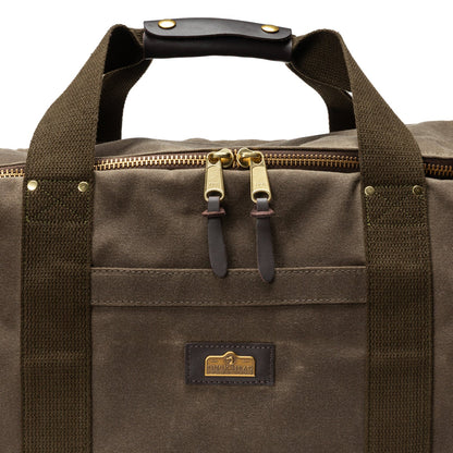 Duck Head Waxed Canvas Weekender Bag - Field Brown
