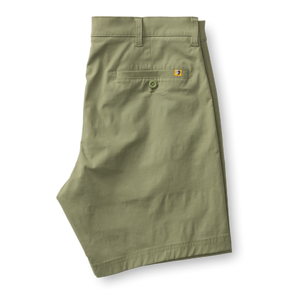Duck Head 8" Harbor Performance Short - Oil Green