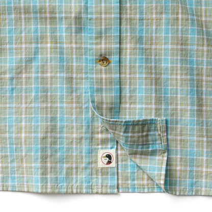 Duck Head Cotton Slub Sport Shirt - Pryce Plaid - Sage