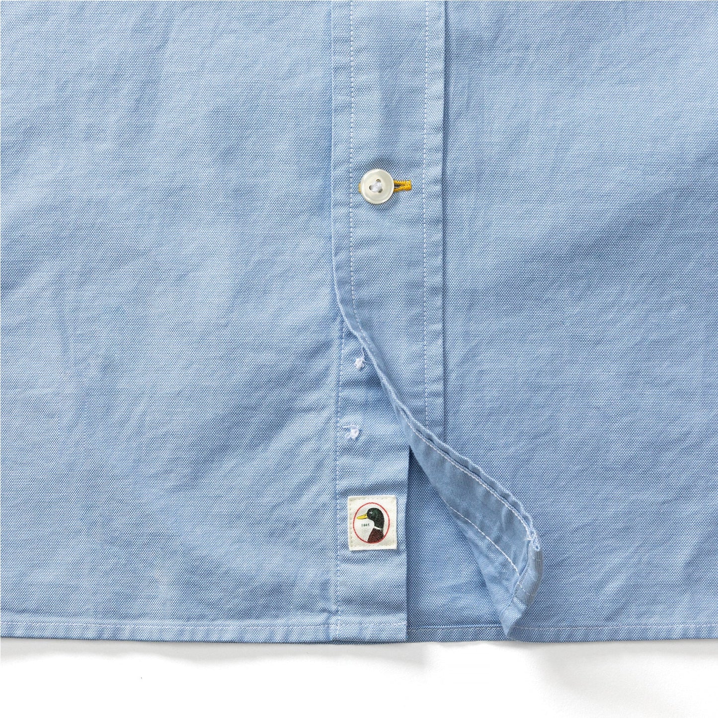 Duck Head Cotton Oxford Sport Shirt - Morris Solid - Blue