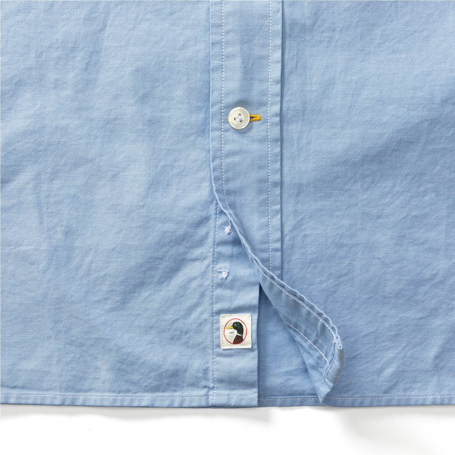 Duck Head Cotton Oxford Sport Shirt - Morris Solid - Blue