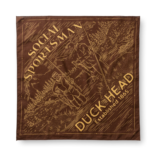 Duck Head Social Sportsman Bandana - Dark Brown